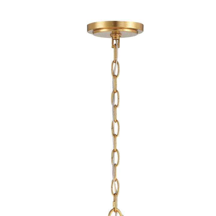 Rollins 6 Light Antique Gold Chandelier Crystorama