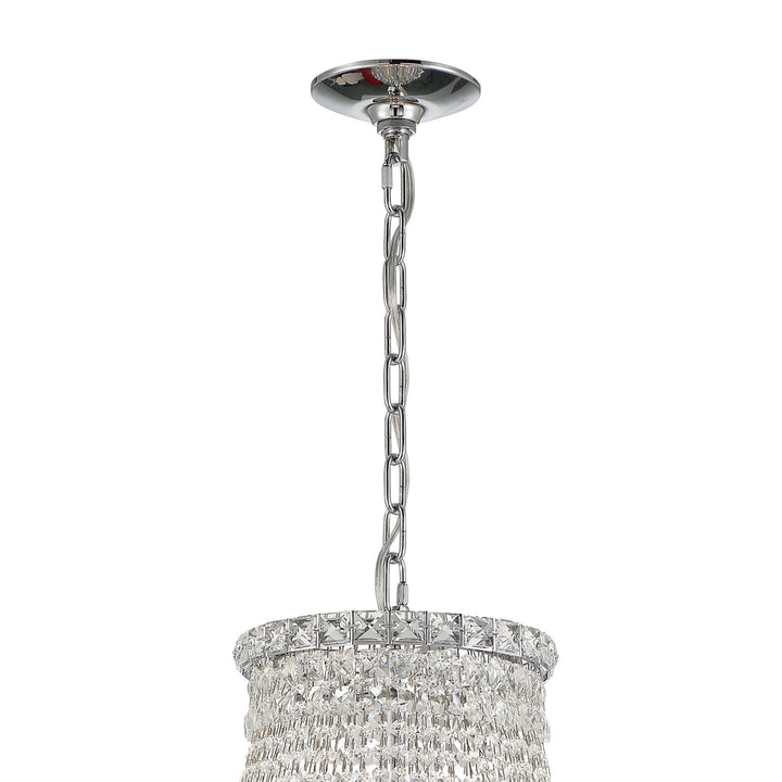 Roslyn 15 Light Polished Chrome Chandelier Crystorama