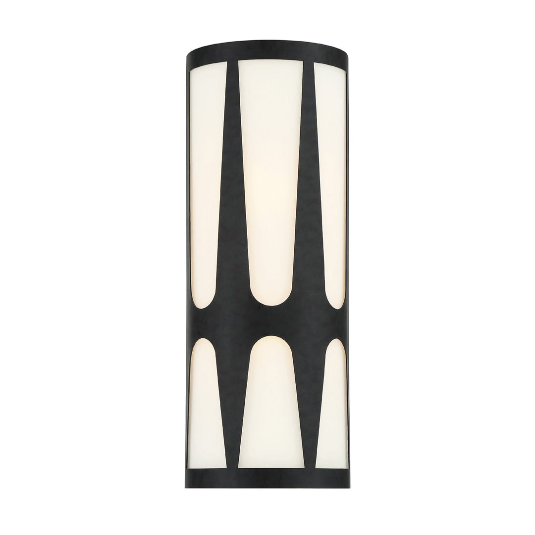 Royston 2 Light Black Sconce Crystorama