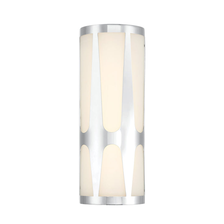 Royston Integrated LED Polished Chrome Sconce Crystorama