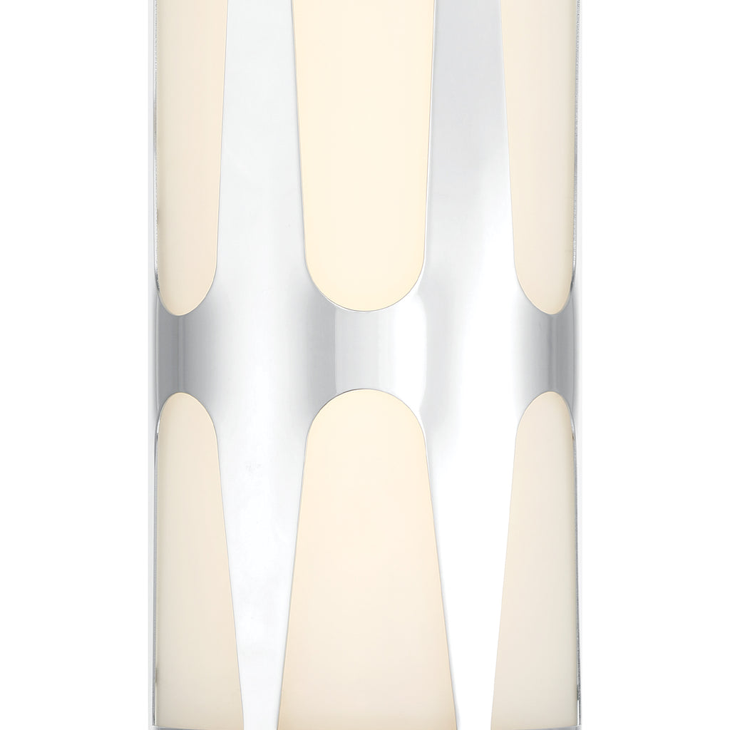 Royston Integrated LED Polished Chrome Sconce Crystorama