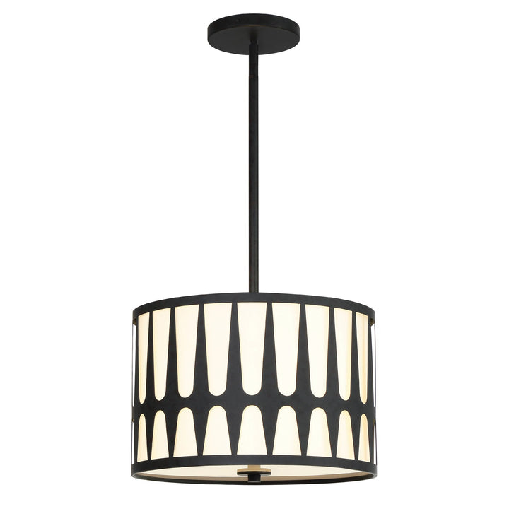 Royston 3 Light Black Mini Chandelier Crystorama