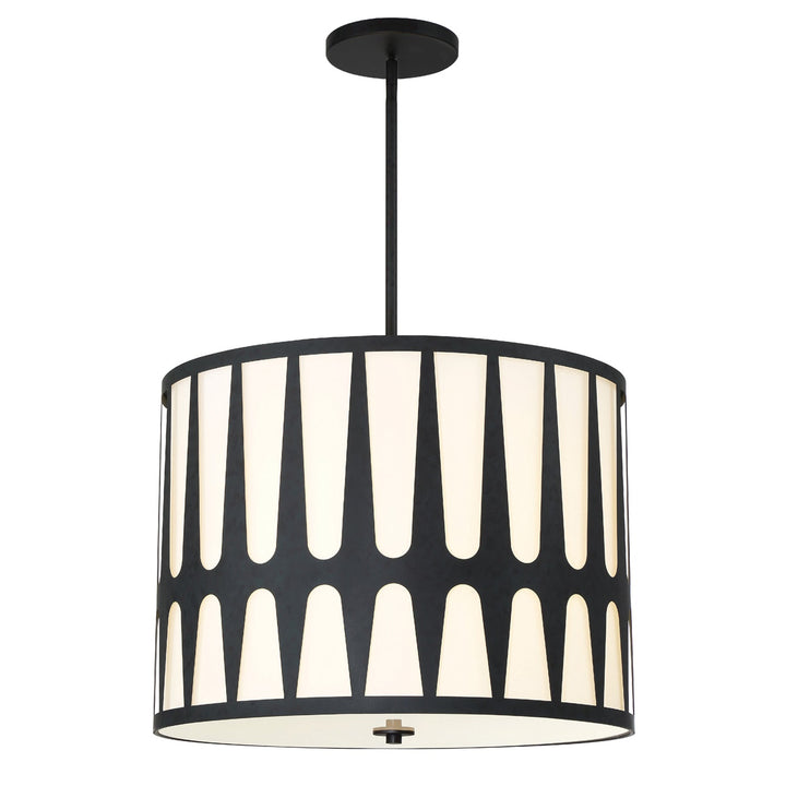 Royston 5 Light Black Chandelier Crystorama