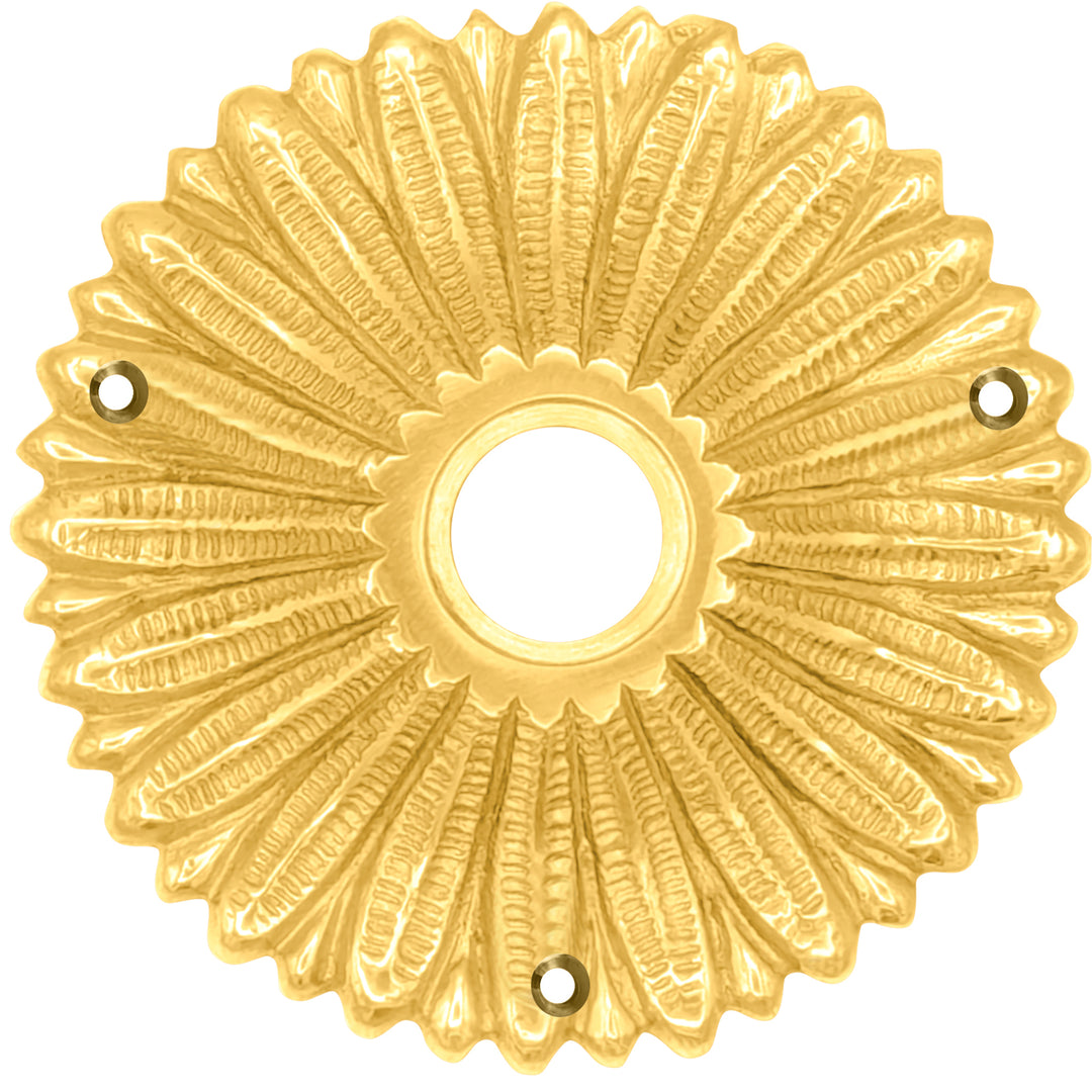 French Provincial Solid Brass Rosette (Several Finishes Available)