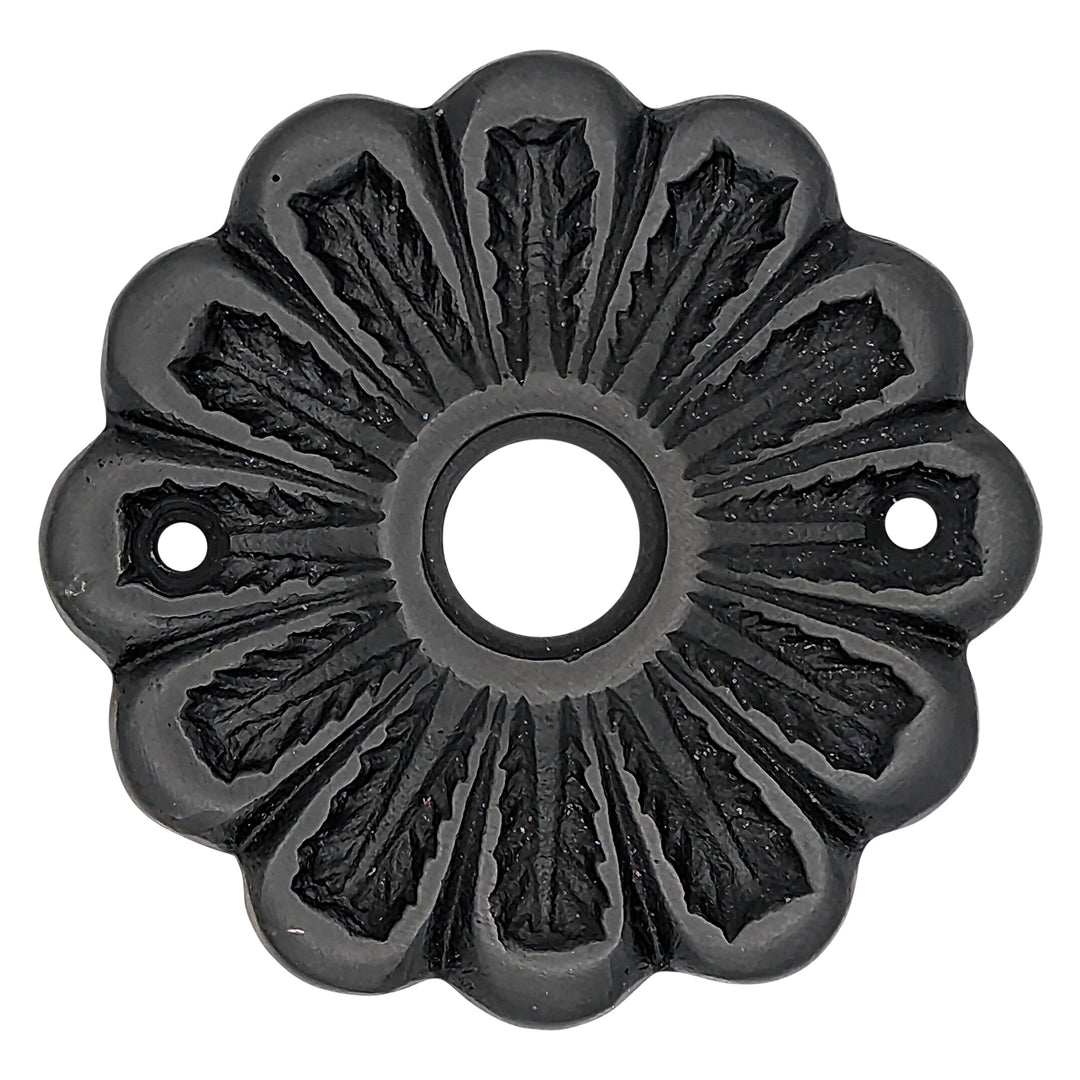 Solid Brass Flower Style Rosette (Oil Rubbed Bronze Finish) COPPER MOUNTAIN HARDWARE