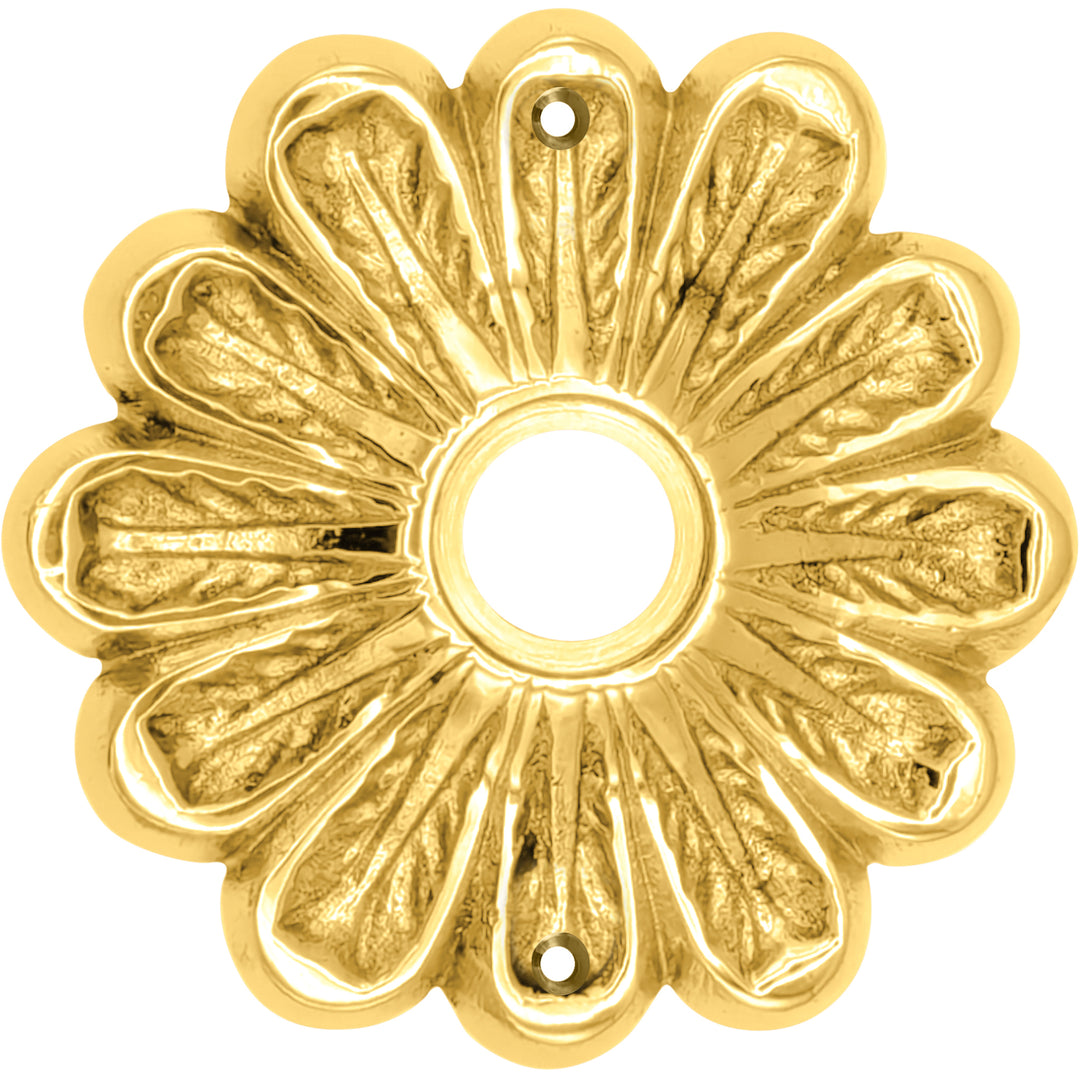 Maltesia Flower Style Solid Brass Rosette (Several Finishes Available)