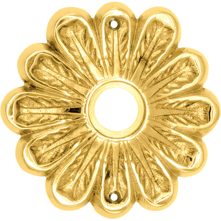 Maltesia Flower Style Solid Brass Rosette (Several Finishes Available)