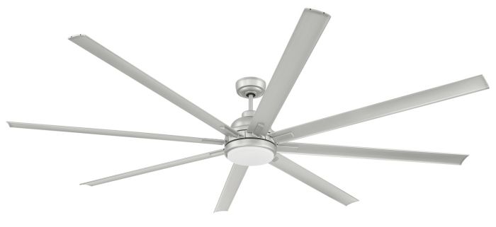 ##Antique Hardware## 84" Rush in Painted Nickel w/ Painted Nickel Blades