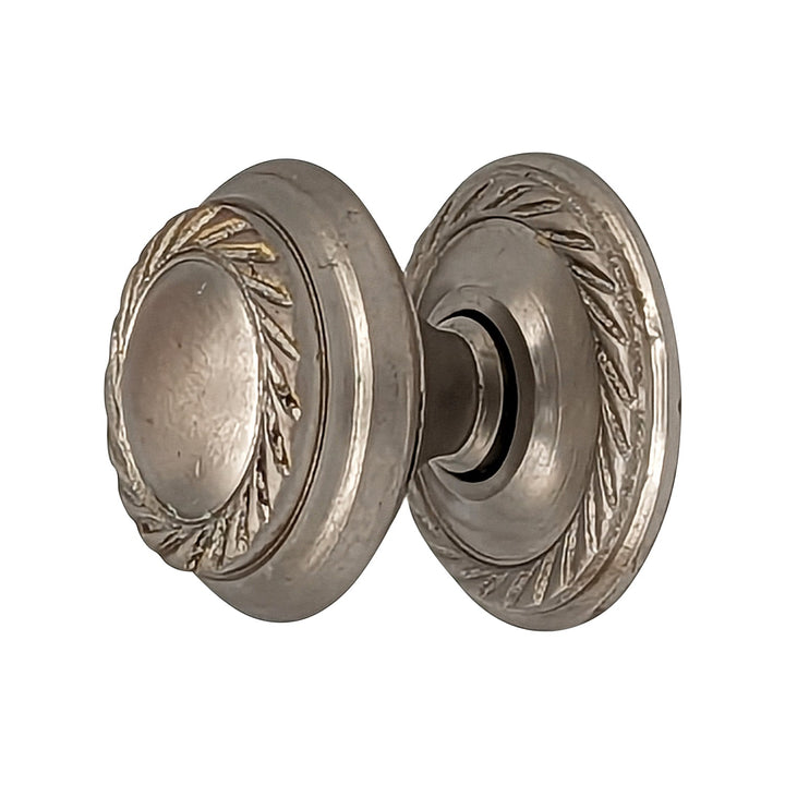 1 Inch Solid Brass Georgian Roped Round Cabinet & Furniture Knob COPPER MOUNTAIN HARDWARE