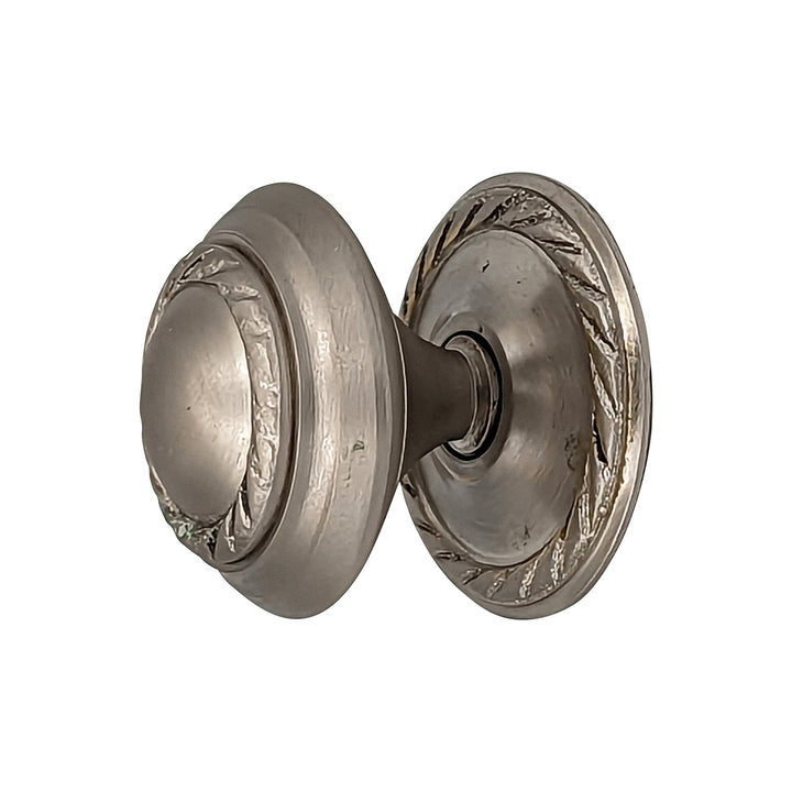 1 1/4 Inch Solid Brass Georgian Roped Round Cabinet & Furniture Knob COPPER MOUNTAIN HARDWARE