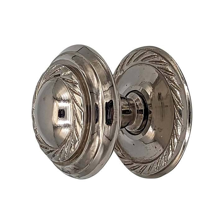 1 1/4 Inch Solid Brass Georgian Roped Round Cabinet & Furniture Knob COPPER MOUNTAIN HARDWARE