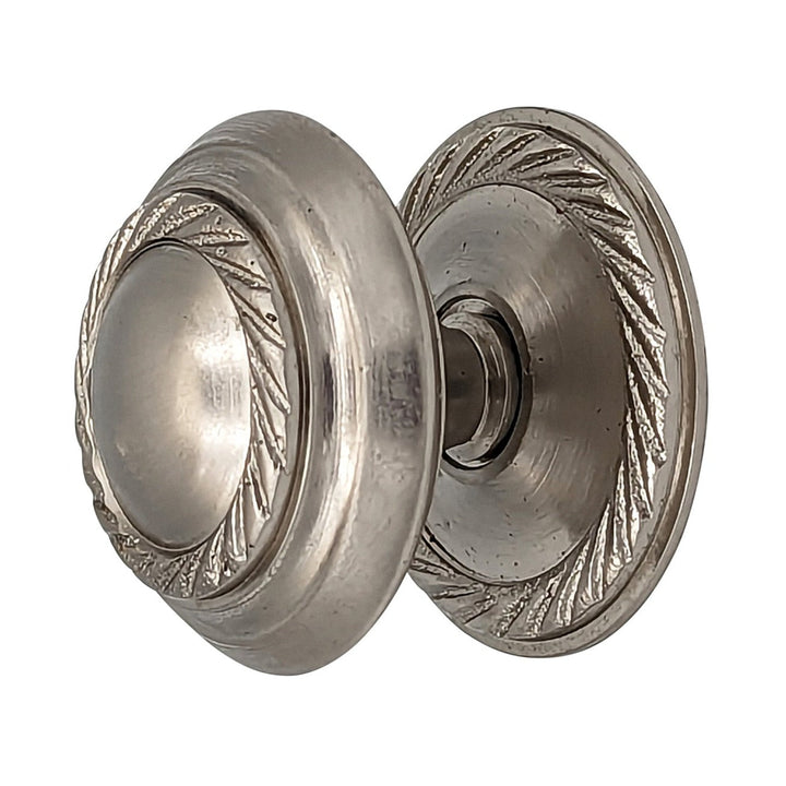 1 1/2 Inch Georgian Roped Cabinet Knob with Backplate (Several Finishes Available) COPPER MOUNTAIN HARDWARE