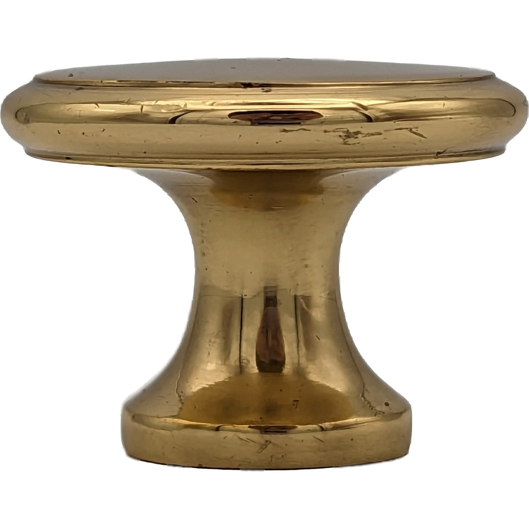 1 1/2 Inch Brass Flat Top Cabinet Knob (Several Finishes Available) COPPER MOUNTAIN HARDWARE