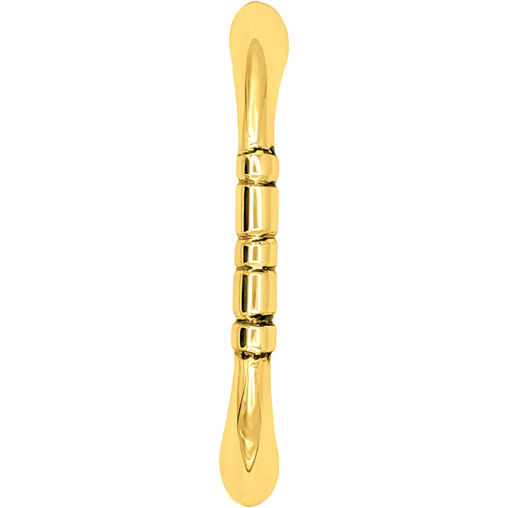 4 3/4 Inch Overall (4 Inch c-c) Solid Brass Traditional Pull