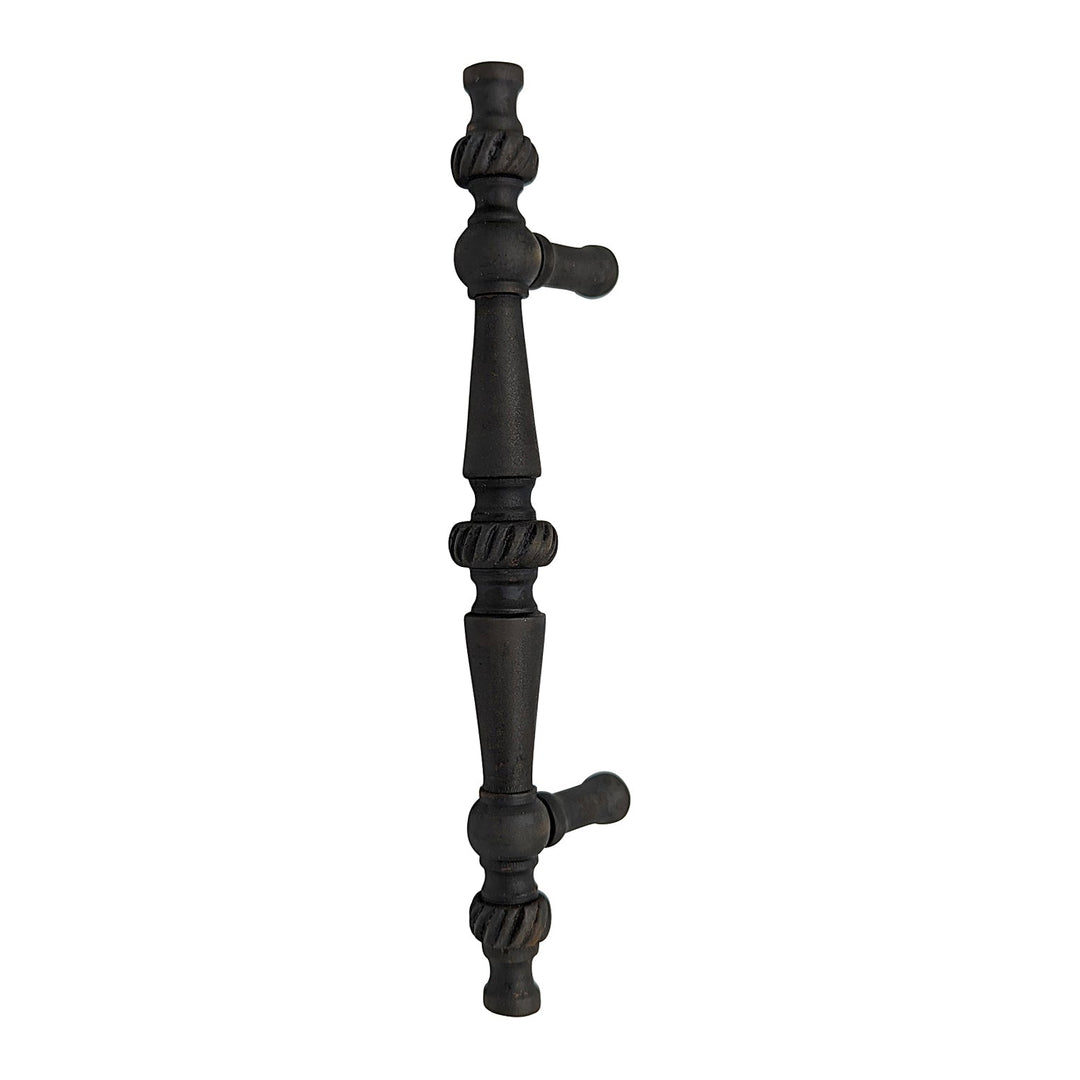6 1/2 Inch Overall (4 Inch c-c) Solid Brass Georgian Pull (Several Finishes Available) COPPER MOUNTAIN HARDWARE