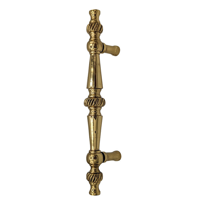 6 1/2 Inch Overall (4 Inch c-c) Solid Brass Georgian Pull (Several Finishes Available) COPPER MOUNTAIN HARDWARE