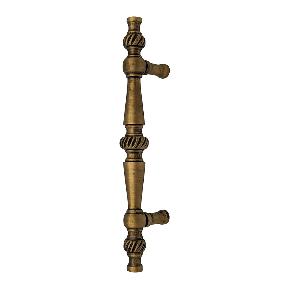 6 1/2 Inch Overall (4 Inch c-c) Solid Brass Georgian Pull (Several Finishes Available) COPPER MOUNTAIN HARDWARE