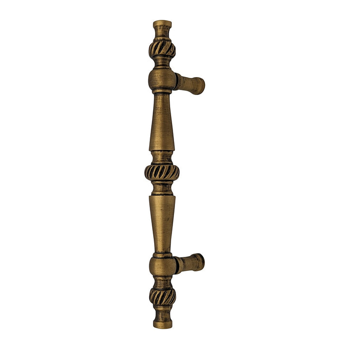 6 1/2 Inch Overall (4 Inch c-c) Solid Brass Georgian Pull (Several Finishes Available) COPPER MOUNTAIN HARDWARE
