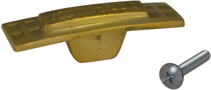 COPPER MOUNTAIN HARDWARE Solid Brass Square Craftsman Hammered Cabinet & Furniture Knob