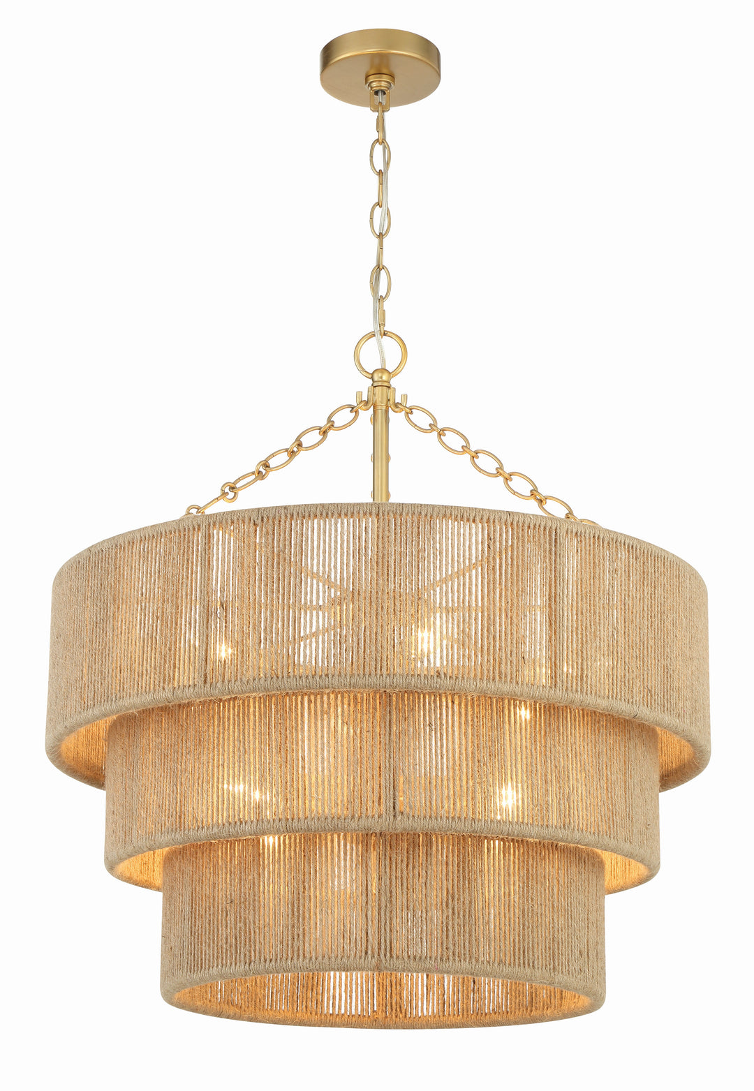 Shyla 10 Light Soft Gold Chandelier Crystorama