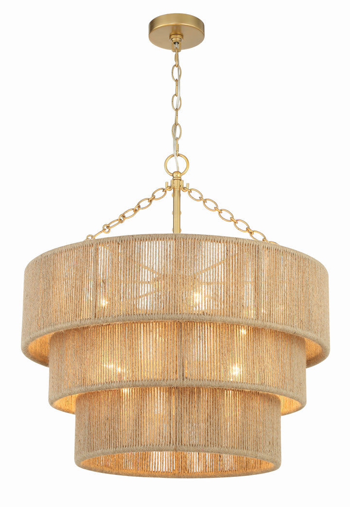 Shyla 10 Light Soft Gold Chandelier Crystorama