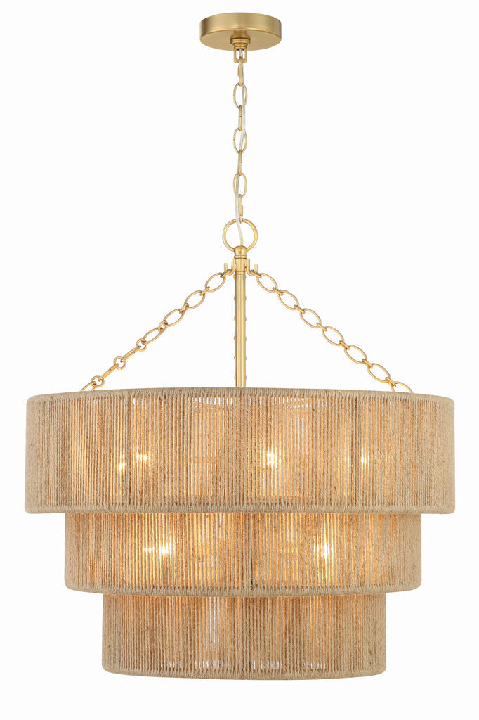 Shyla 10 Light Soft Gold Chandelier Crystorama