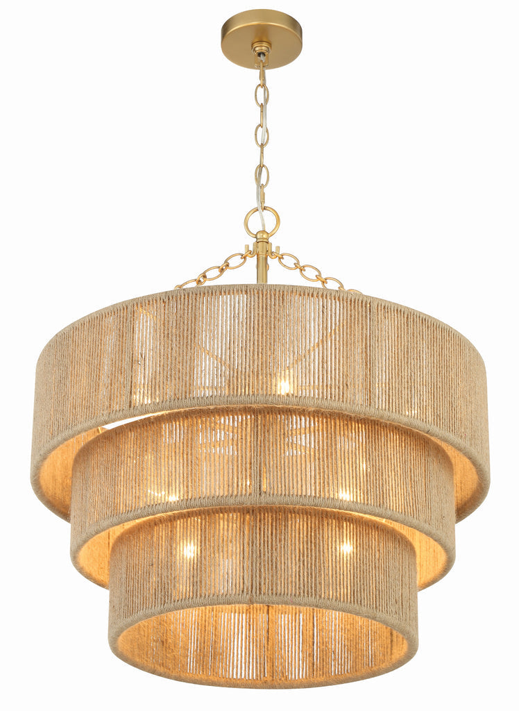 Shyla 10 Light Soft Gold Chandelier Crystorama