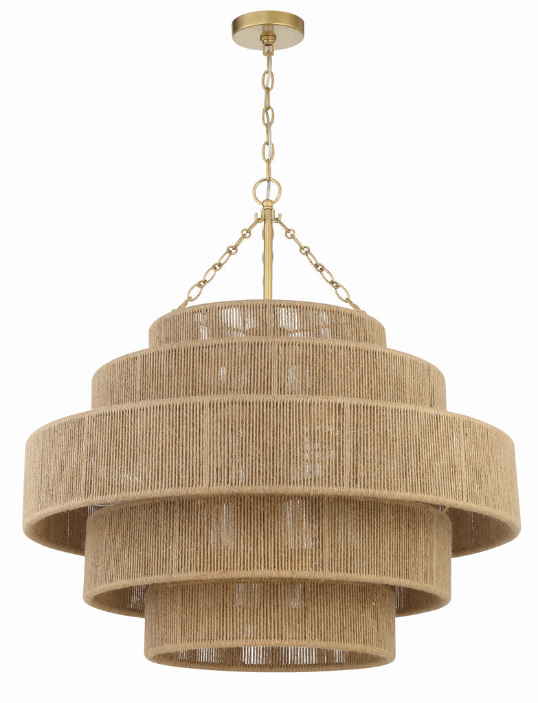 Shyla 20 Light Soft Gold Chandelier Crystorama