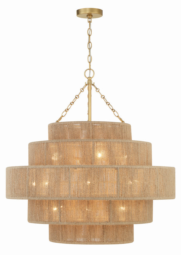 Shyla 20 Light Soft Gold Chandelier Crystorama