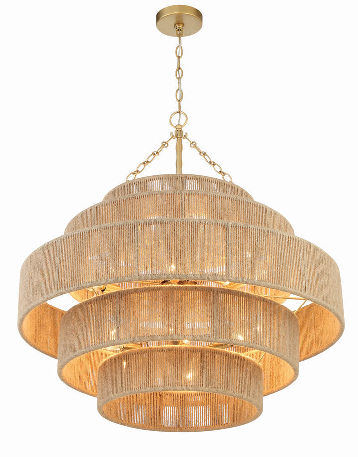 Shyla 20 Light Soft Gold Chandelier Crystorama