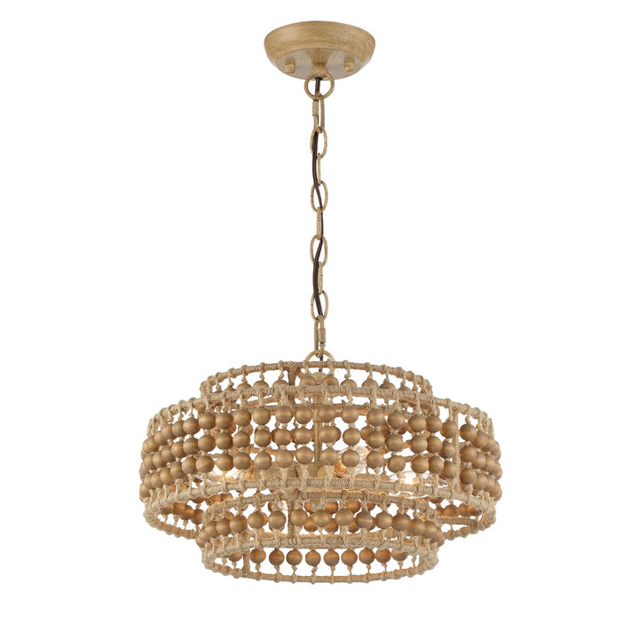 Silas 4 Light Burnished Silver Mini Chandelier Crystorama