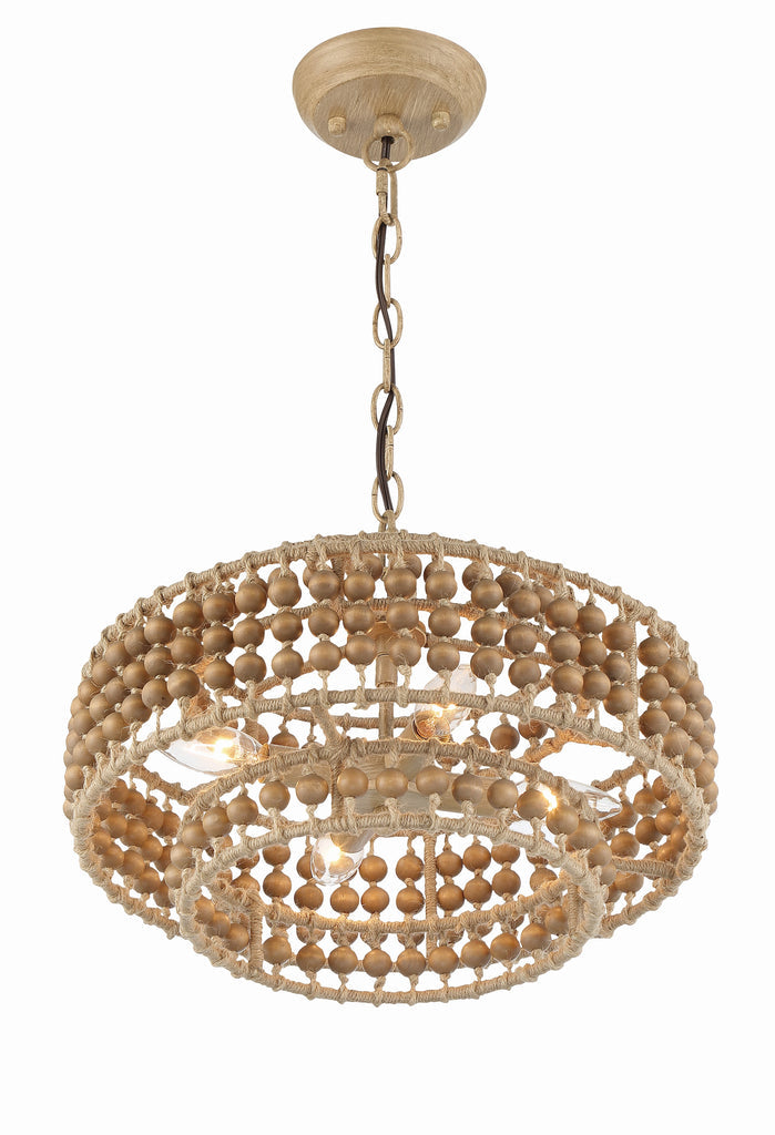 Silas 4 Light Burnished Silver Mini Chandelier Crystorama