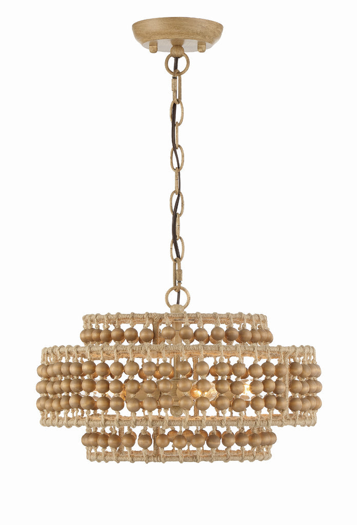 Silas 4 Light Burnished Silver Mini Chandelier Crystorama