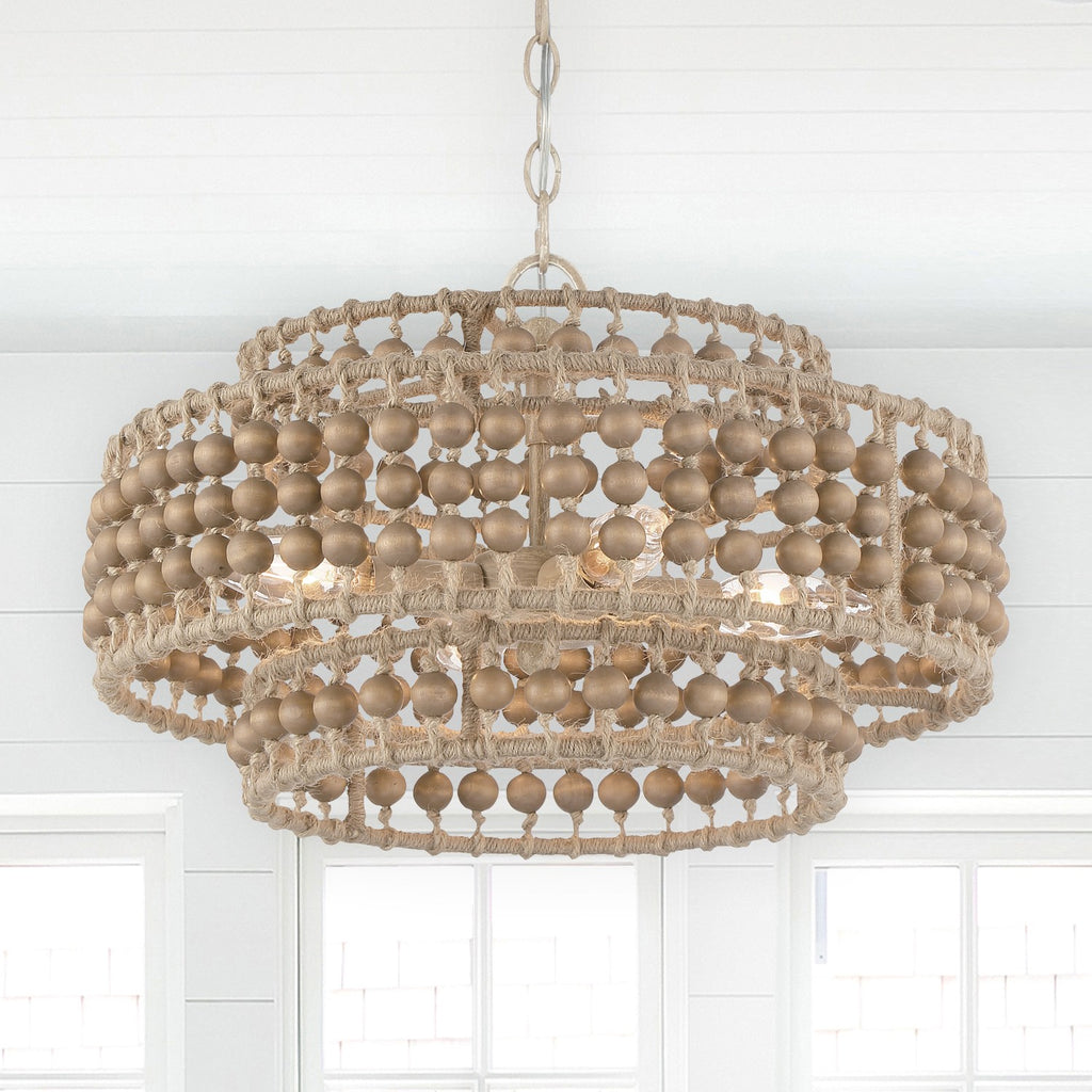 Silas 4 Light Burnished Silver Mini Chandelier Crystorama