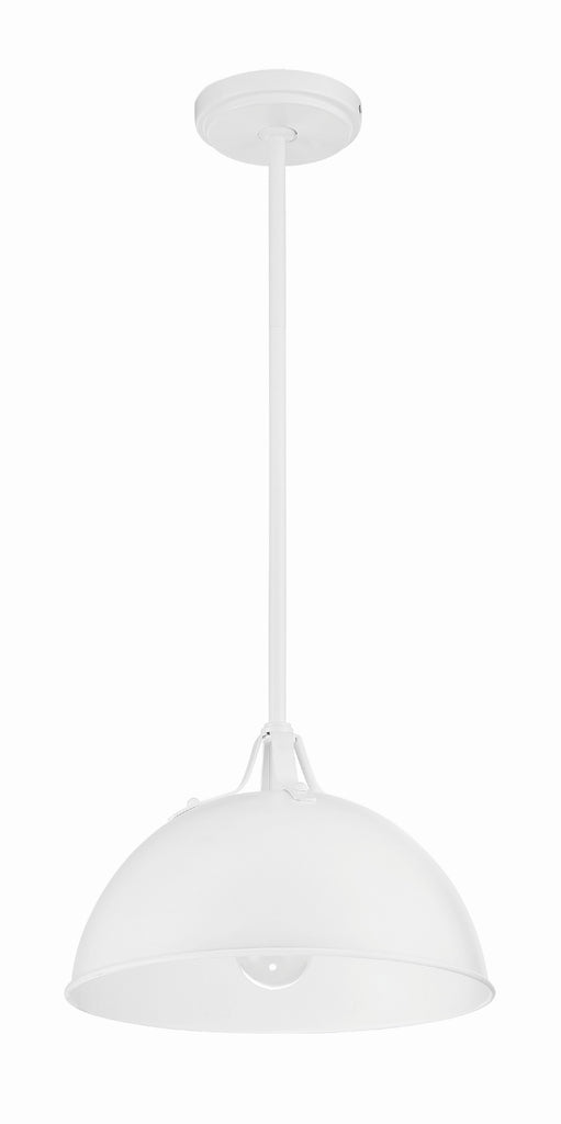 Soto 1 Light White Mini Pendant Crystorama