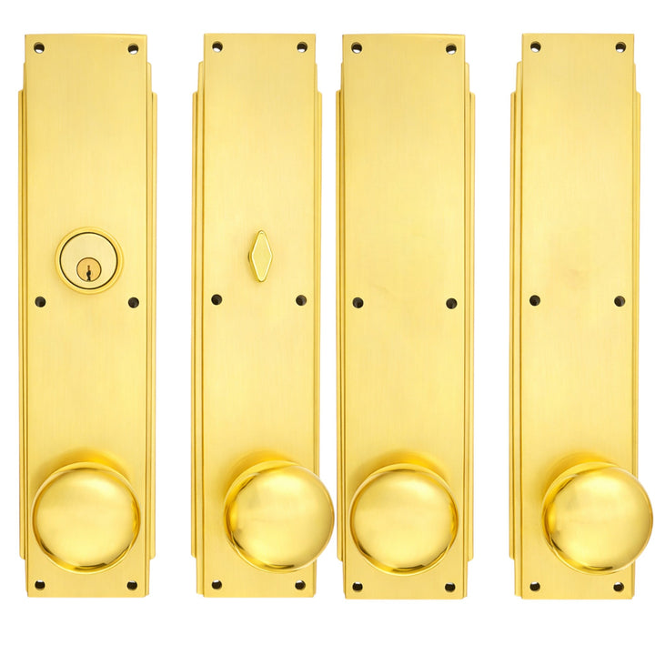 Skyscraper Double Door Entryway Set (Several Knob & Finish Options Available)