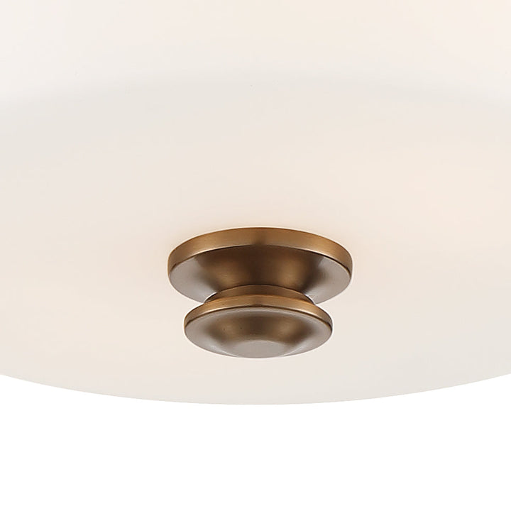 Crystorama Crystorama Travis 2 Light Vibrant Gold Semi Flush Mount