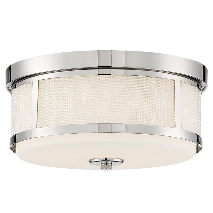 Crystorama Crystorama Trevor 2 Light Polished Nickel Flush Mount