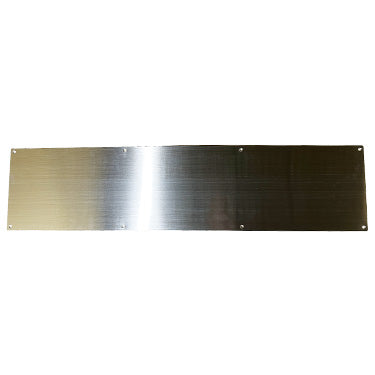 ##Antique Hardware## 8 Inch x 34 Inch Stainless Steel Kick Plate (Brushed Nickel Finish)