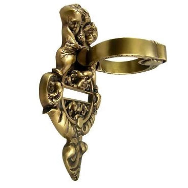 French Empire 10 Inch Brass Cherubs Door Knocker (Several Finishes Available)