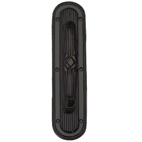 10 1/2 Inch Art Deco Style Door Pull and Plate