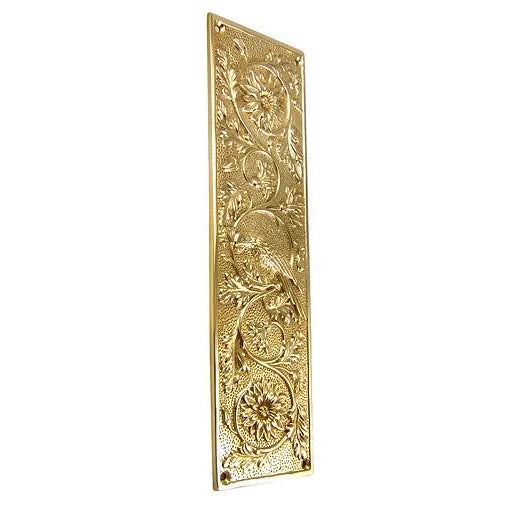 11 1/4 Inch Cockateel Bird and Flower Push Plate