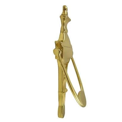 ##Antique Hardware## 6 3/4 Inch (5 Inch c-c) Solid Brass Traditional Door Knocker (Polished Brass Finish)