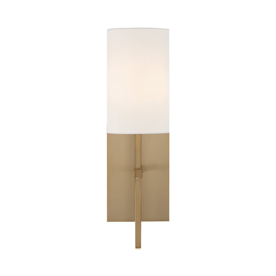 Veronica 1 Light Aged Brass Sconce Crystorama