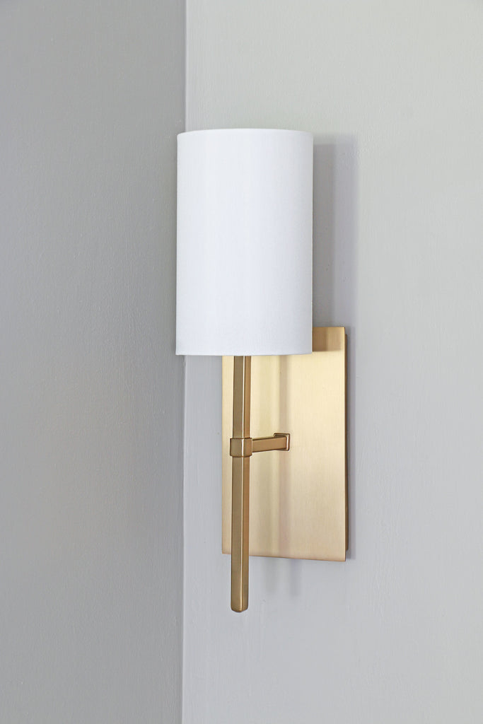 Veronica 1 Light Aged Brass Sconce Crystorama