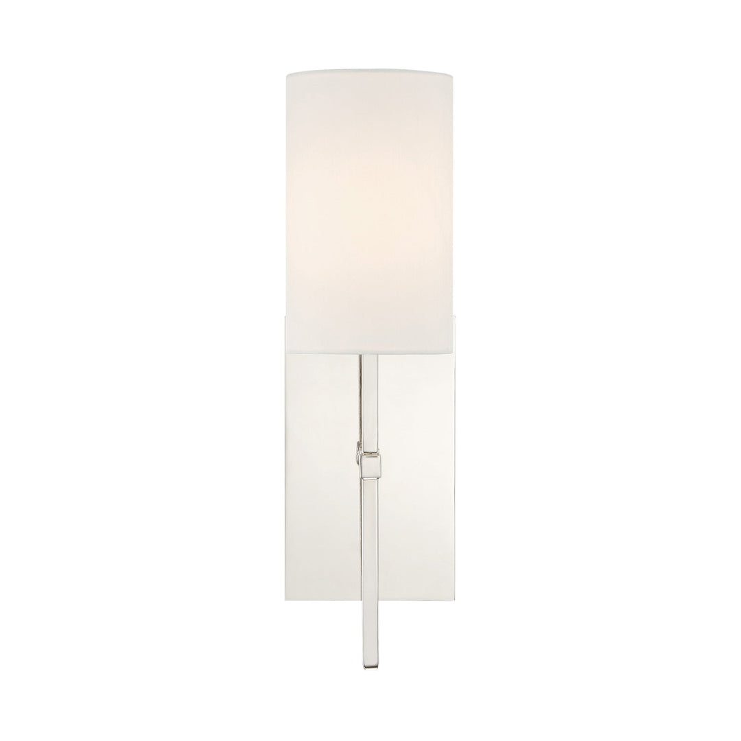 Veronica 1 Light Polished Nickel Sconce Crystorama