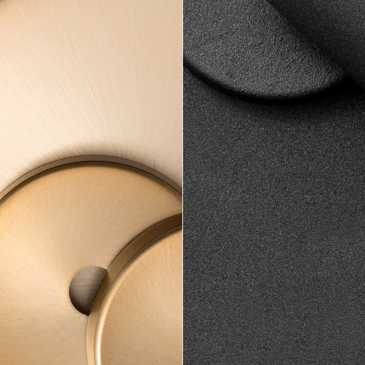 Sloane 1 Light Vibrant Gold + Black Forged Sconce Crystorama
