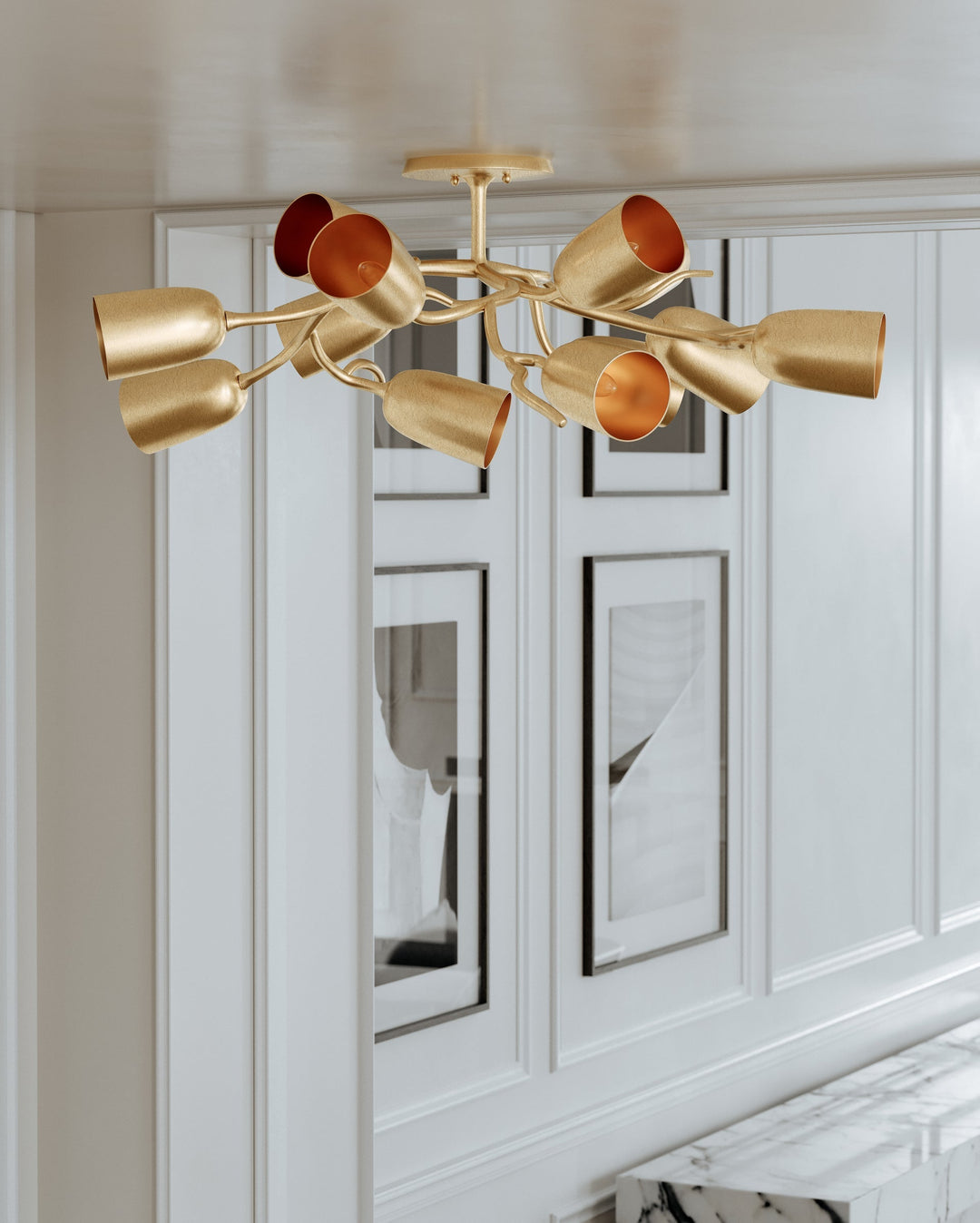 Vine Semi Flush Hudson Valley Lighting