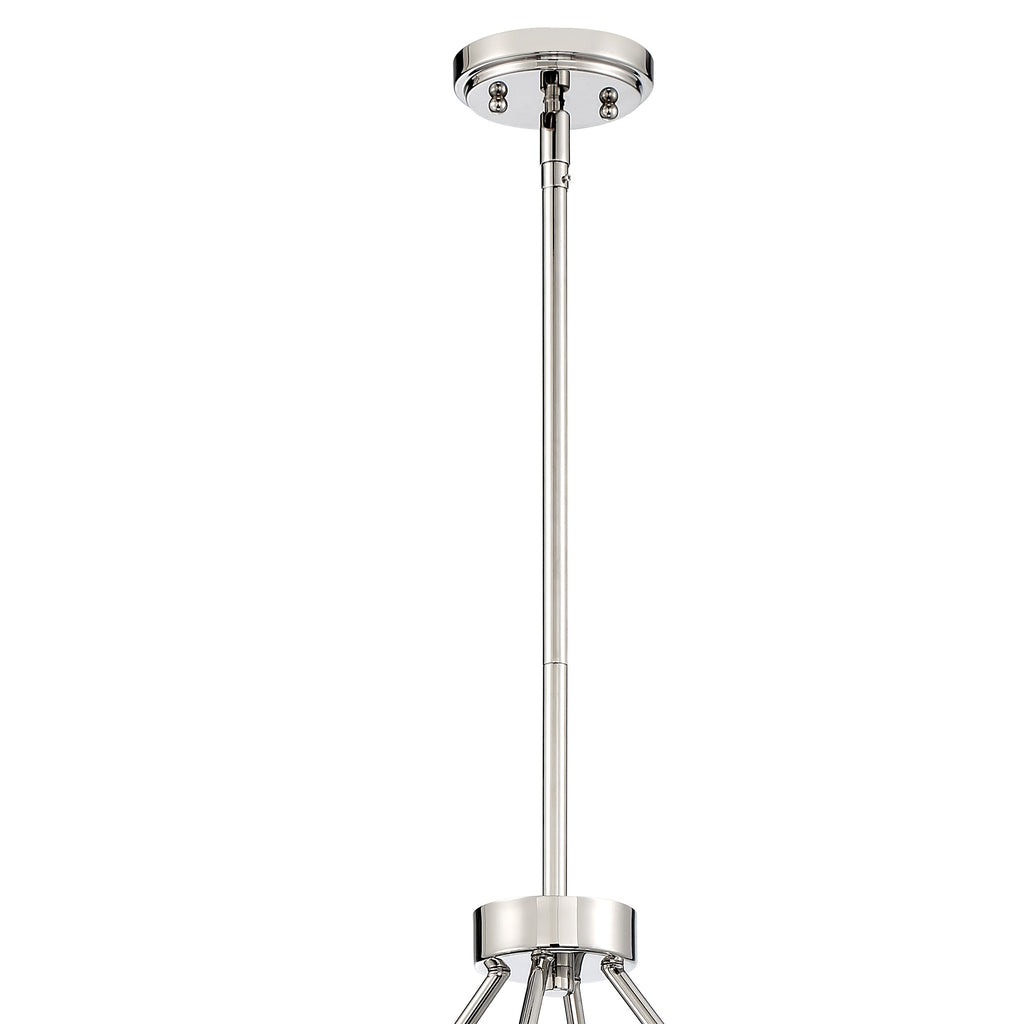 Watson 8 Light Polished Nickel Chandelier Crystorama