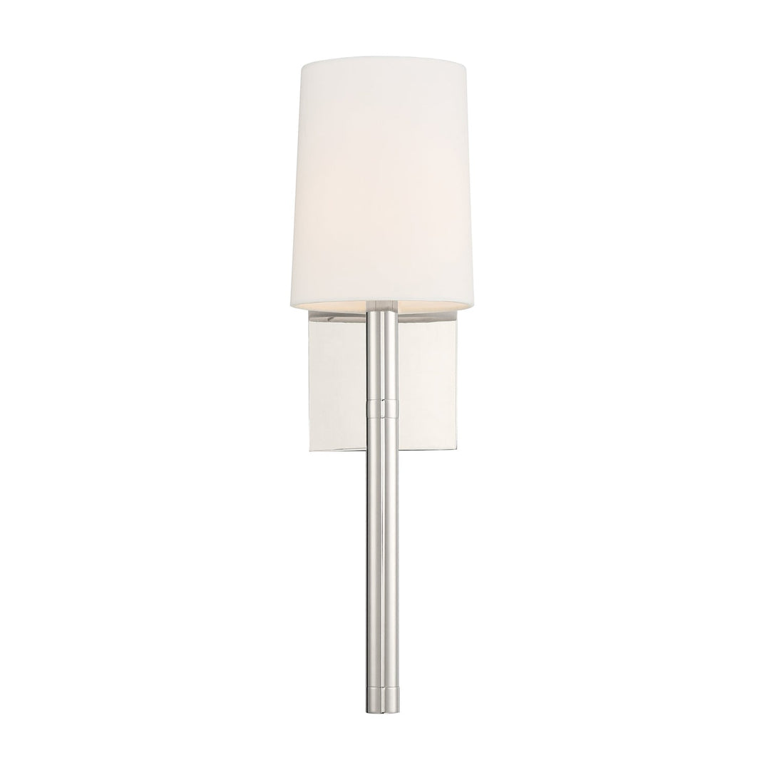 Weston 1 Light Polished Nickel Sconce Crystorama